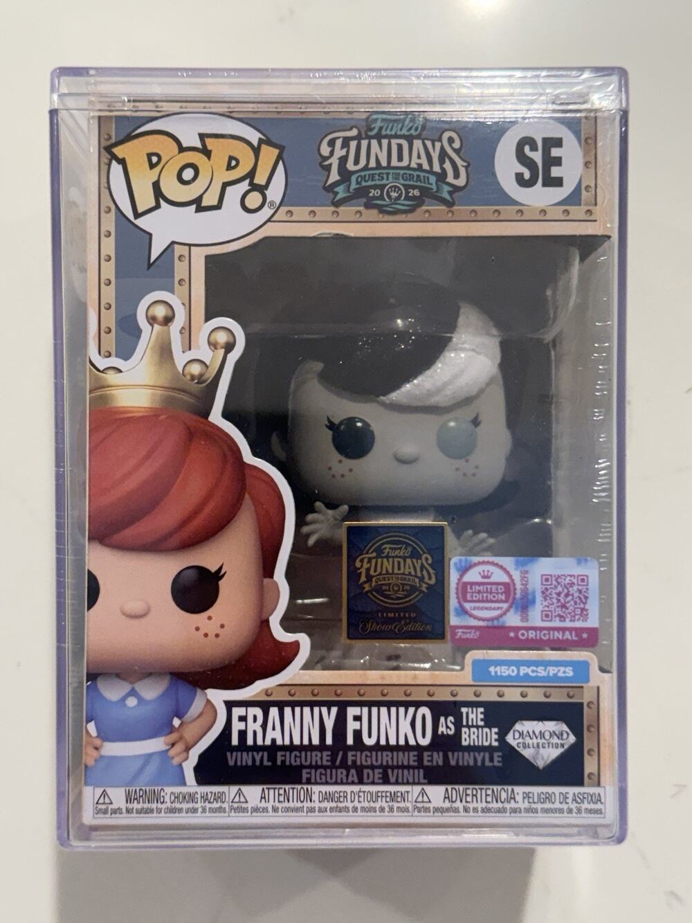 2026 SDCC FUNDAYS POP FRANNY FUNKO AS THE BRIDE OF FRANKENSTEIN LE1150 DIAMOND